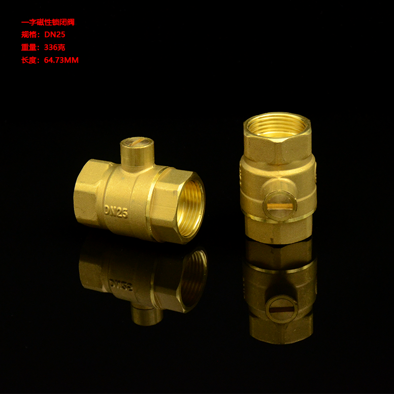 一字磁性锁闭阀