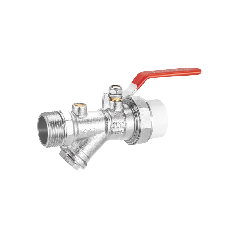 7268 外丝PP-R带球过滤阀