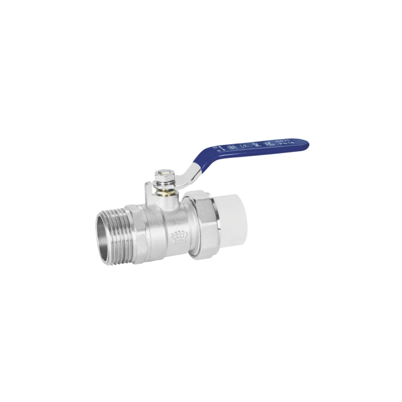 7171外丝) 双开PP-R外丝等径球阀